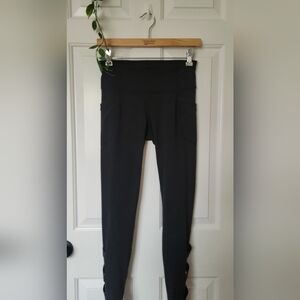 Athleta Black Criss Cross Leggings